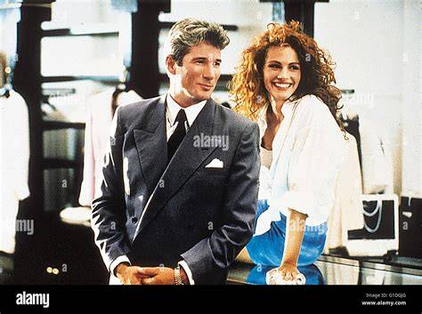 Richard Gere e Julia Roberts in un momento romantico del film