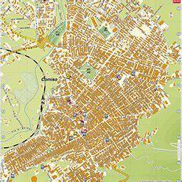 Mappa di Comiso con indicazione degli atelier