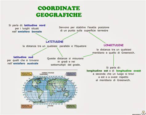 Mappa con coordinate geografiche