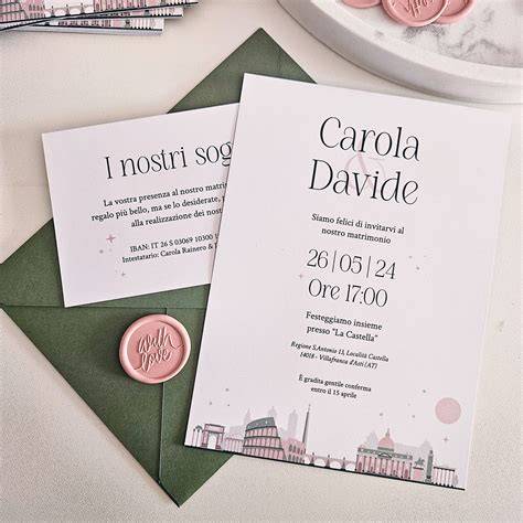 Design di partecipazioni di matrimonio moderne