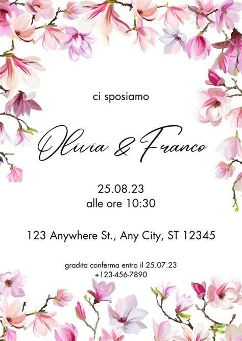 Esempio di partecipazione matrimonio digitale