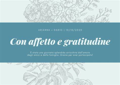 Design di biglietti di ringraziamento personalizzati per matrimonio