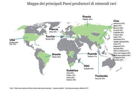 Mappa dei principali produttori di arachidi nel mondo