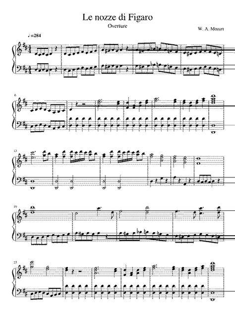 Partitura de Le Nozze di Figaro