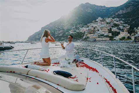 Proposta di matrimonio in barca