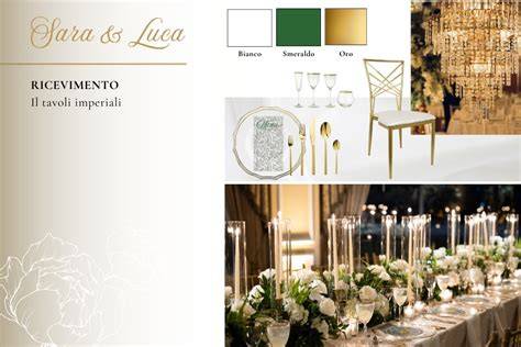 Mood board per un matrimonio