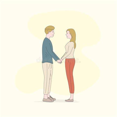 Illustrazione di una coppia che si tiene per mano davanti a un altare
