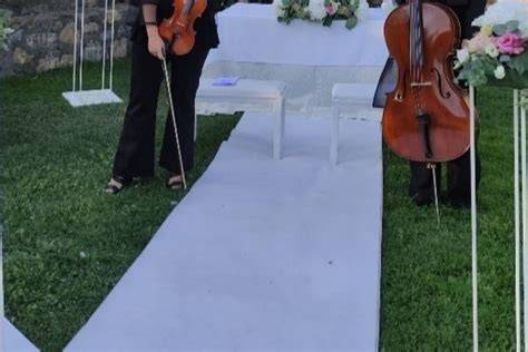 Violino e organo durante una cerimonia nuziale