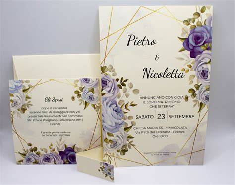 Varietà di buste per partecipazioni di nozze