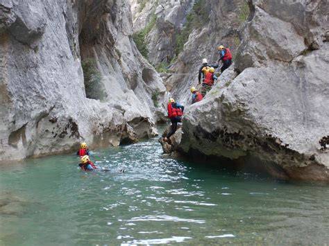 Gole del Verdon durante un'attività avventurosa