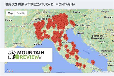 Mappa con evidenziati negozi per lista nozze a Torino