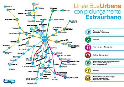 Schema delle linee bus che servono Taurianova