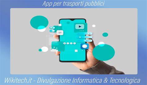 Illustrazione che mostra l'utilizzo di un'app per i trasporti pubblici