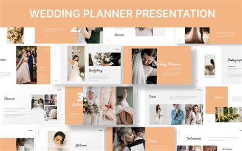 Collage di diverse opzioni di slogan per wedding planner