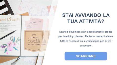 Schema che illustra i servizi di un wedding planner