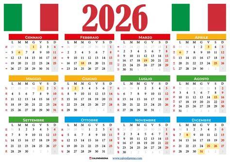 Calendario con date segnate per l'organizzazione di un matrimonio