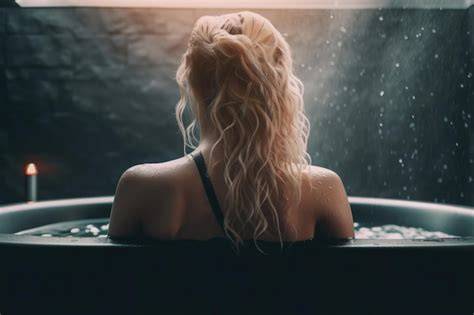 Coppia che si rilassa in una vasca idromassaggio in una SPA