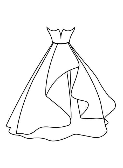 Schizzo di un abito da sposa
