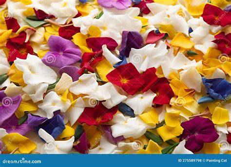 Petali di fiori colorati lanciati agli sposi