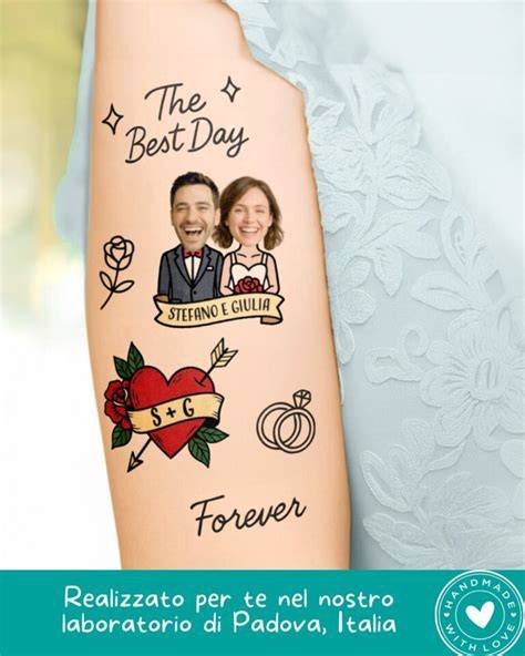 tattoo temporanei e coroncina per addio al nubilato