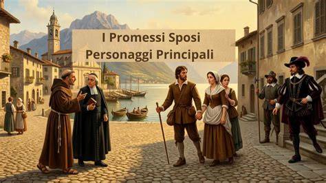 Illustrazione dei personaggi principali de I Promessi Sposi