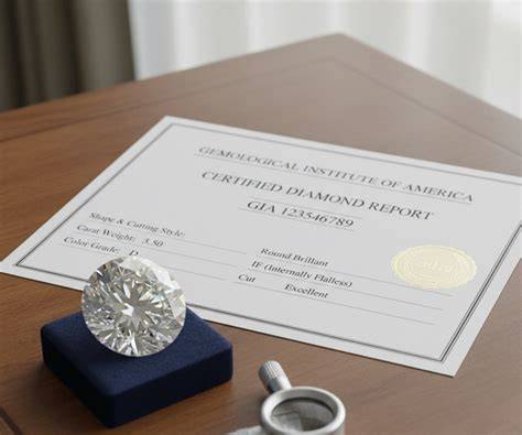 Certificato di autenticità di un diamante