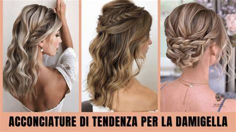 Esempi di acconciature e accessori per damigelle