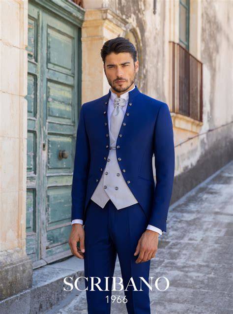 Dettaglio di un abito da sposo elegante