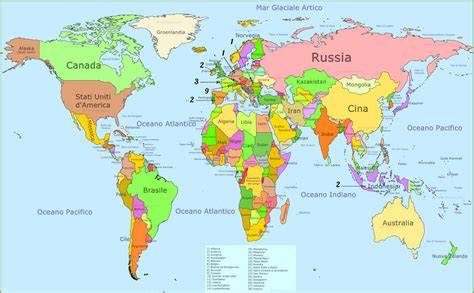 Mappa del mondo con tradizioni nuziali