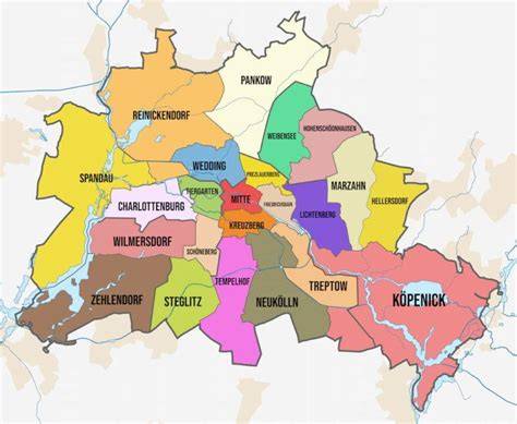 Mappa quartieri Berlino