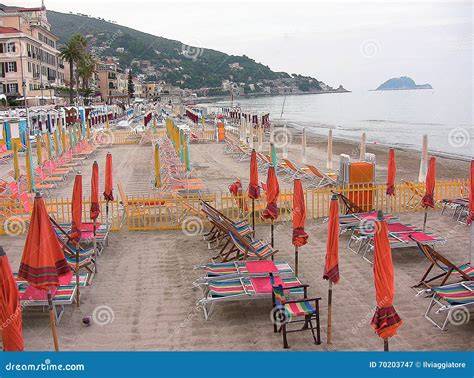 Spiaggia di Alassio al tramonto