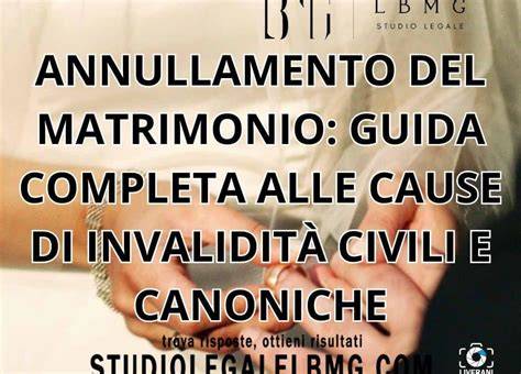 Infografica: Cause di annullamento del matrimonio