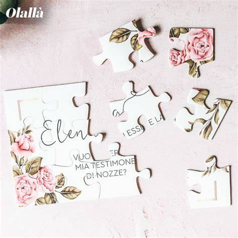 Puzzle con messaggio personalizzato