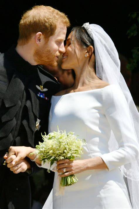 Immagine del Principe Harry e Meghan Markle durante il matrimonio