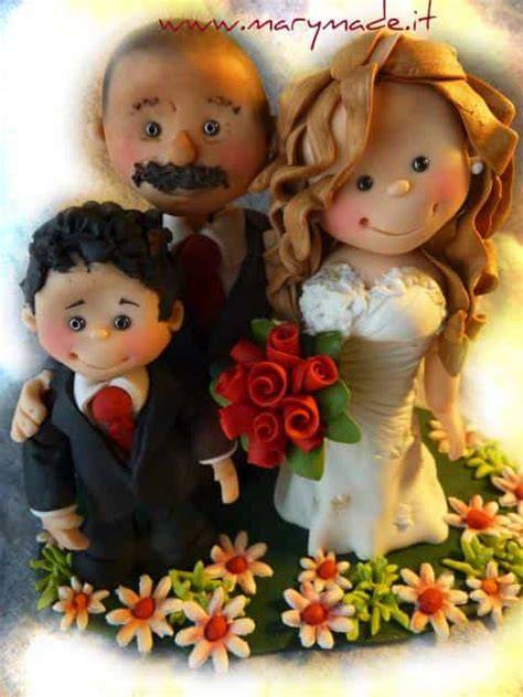 Cake topper personalizzato con gli sposi