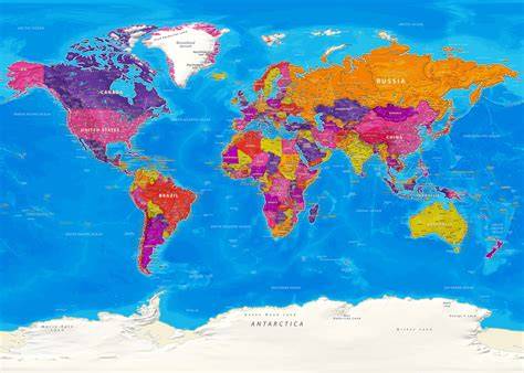 Mappa del mondo con diverse destinazioni di luna di miele