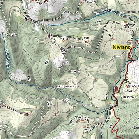 Mappa dell'Emilia-Romagna con evidenziata la zona di Pavullo nel Frignano