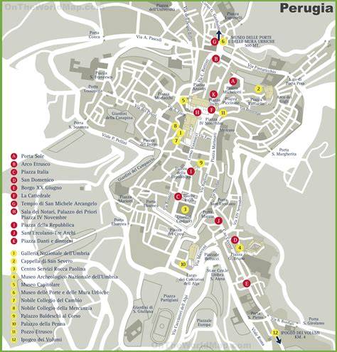 Mappa di Perugia