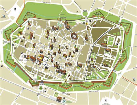 Mappa di Lucca con la posizione del Ristorante La Corte e dei ristoranti suggeriti nelle vicinanze