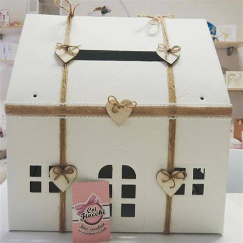 scatola porta buste matrimonio stile shabby chic