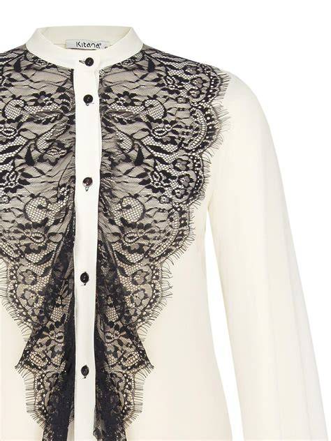 Blusa elegante da cerimonia con dettagli in pizzo