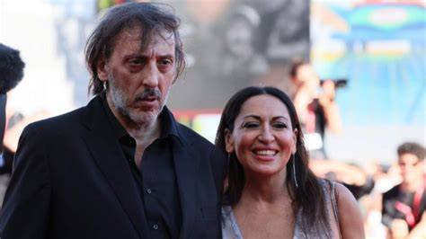 Massimo Ceccherini con la moglie Elena