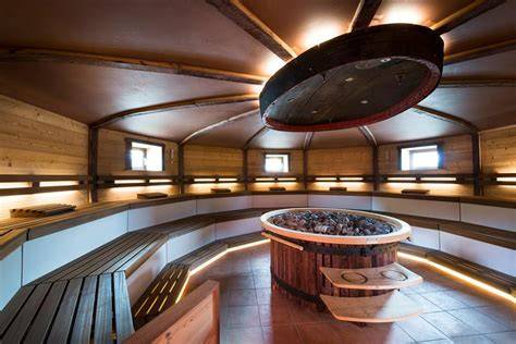 Interno della Indian Sauna nel centro Asmana di Firenze