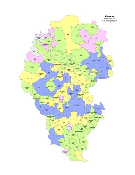 Mappa degli atelier da sposa nella provincia di Vicenza