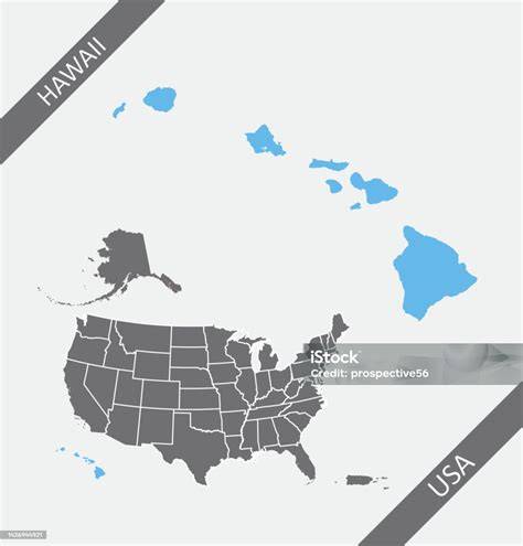 Mappa delle Hawaii, luogo della luna di miele