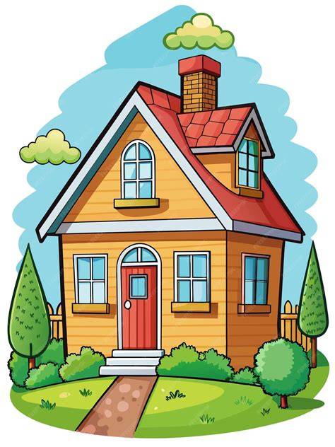 Illustrazione di una casa con una famiglia unita