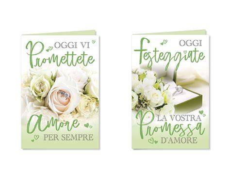 Esempio di biglietto d'auguri personalizzato per promessa di matrimonio