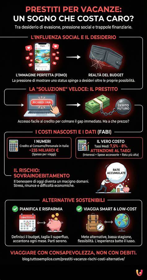Infografica sui prestiti personali per viaggi