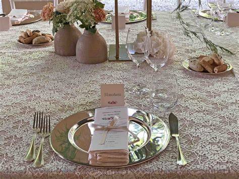 Dettagli di mise en place per matrimonio