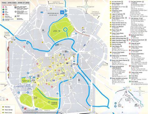 Mappa di Vicenza con punti di interesse per eventi